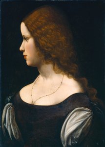 Retrato de una joven dama de Leonardo da Vinci